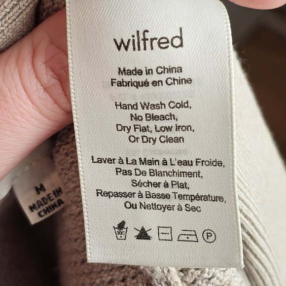 Wilfred Aritzia Off-White Cream Open Front Cardigan Sz M - Picture 6 of 8